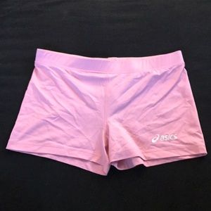Short spandex workout shorts by Asics